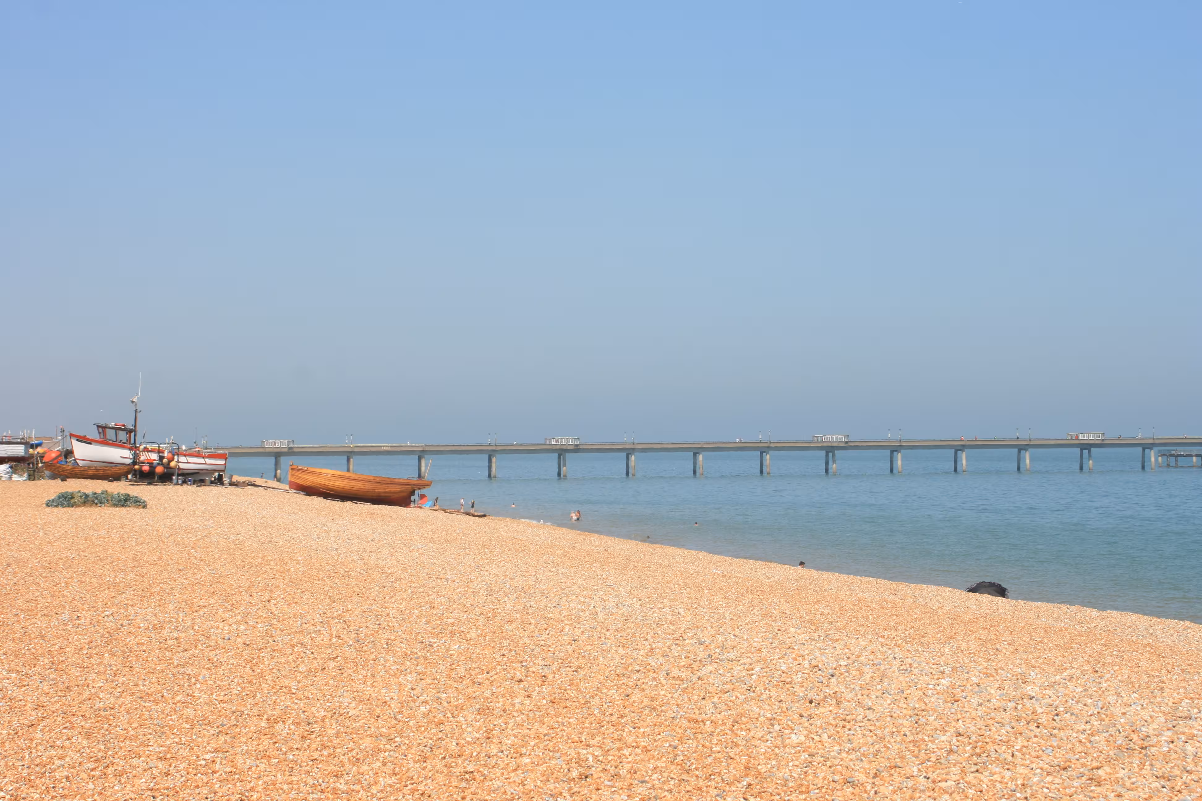 Deal Beach and Deal Pier on the Kent coast